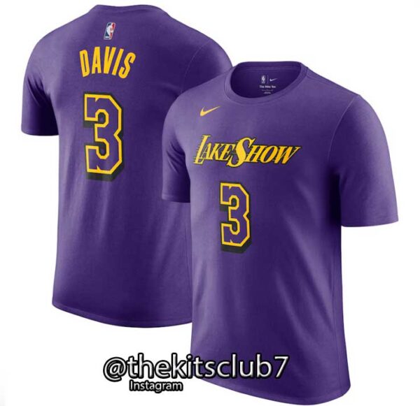 חולצת אן.בי.איי לייקרס דיויס LAKERS PURPLE DAVIS 2025 . משלוח חינם