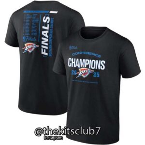 חולצה טי שירט אוקלהומה פיינאלס 2025 NBA T-SHIRT OKC 2025 FINALS 01 . משלוח חינם