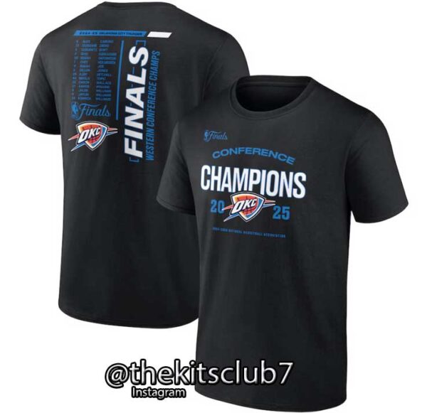 חולצה טי שירט אוקלהומה פיינאלס 2025 NBA T-SHIRT OKC 2025 FINALS 01 . משלוח חינם