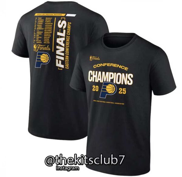 חולצה טי שירט אינדיאנה פיינאלס 2025 NBA T-SHIRT PACERS 2025 FINALS 13 . משלוח חינם