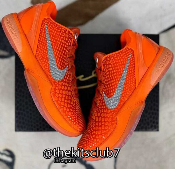 ⁦נעלי קובי 6 טוטאל אורנג'  KOBE 6 TOTAL ORANGE . מידות 40-46. משלוח חינם⁩ – תמונה ⁦2⁩