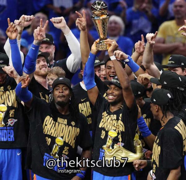 ⁦חולצת אליפות טי שירט אוקלהומה  2025 NBA T-SHIRT OKC CHAMPIONS. משלוח חינם⁩ – תמונה ⁦2⁩
