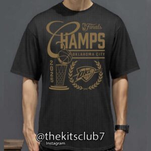 חולצת אליפות טי שירט אוקלהומה  2025 NBA T-SHIRT OKC CHAMPIONS. משלוח חינם