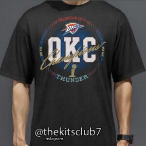 חולצת אליפות טי שירט אוקלהומה  2025 NBA T-SHIRT OKC CHAMPIONS. משלוח חינם
