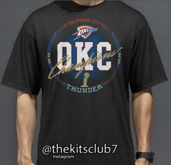חולצת אליפות טי שירט אוקלהומה  2025 NBA T-SHIRT OKC CHAMPIONS. משלוח חינם