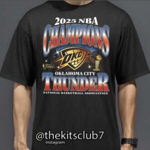 חולצת אליפות טי שירט אוקלהומה  2025 NBA T-SHIRT OKC CHAMPIONS. משלוח חינם