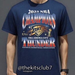 חולצת אליפות טי שירט אוקלהומה  2025 NBA T-SHIRT OKC CHAMPIONS. משלוח חינם