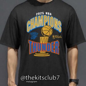 חולצת אליפות טי שירט אוקלהומה  2025 NBA T-SHIRT OKC CHAMPIONS. משלוח חינם