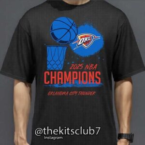 חולצת אליפות טי שירט אוקלהומה  2025 NBA T-SHIRT OKC CHAMPIONS. משלוח חינם