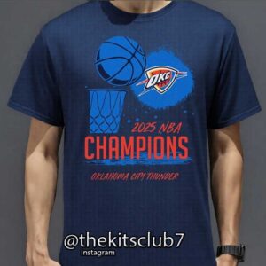 חולצת אליפות טי שירט אוקלהומה  2025 NBA T-SHIRT OKC CHAMPIONS. משלוח חינם