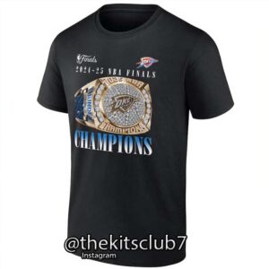 חולצת אליפות טי שירט אוקלהומה  2025 NBA T-SHIRT OKC CHAMPIONS. משלוח חינם