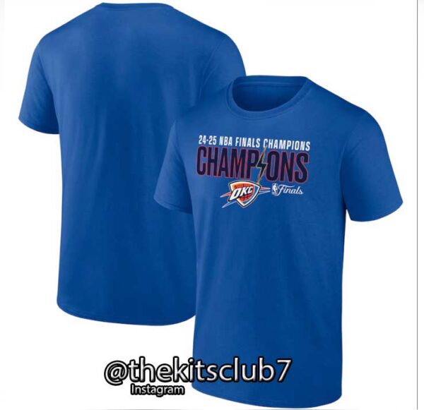 חולצת אליפות טי שירט אוקלהומה  2025 NBA T-SHIRT OKC CHAMPIONS. משלוח חינם
