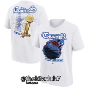 חולצת אליפות טי שירט אוקלהומה  2025 NBA T-SHIRT OKC CHAMPIONS. משלוח חינם