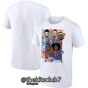 חולצת אליפות טי שירט אוקלהומה  2025 NBA T-SHIRT OKC CHAMPIONS. משלוח חינם