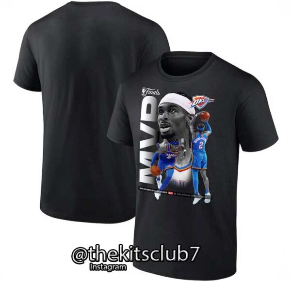 חולצה טי שירט אוקלהומה  2025 NBA T-SHIRT OKC MVP. משלוח חינם